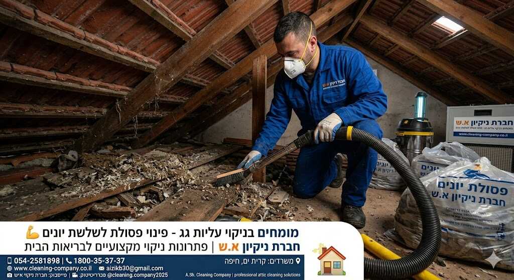 ניקוי צואת יונים מגג רעפים